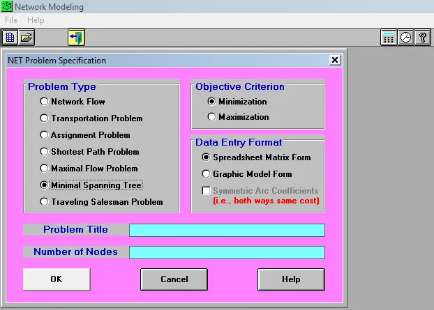 Teoría de redes - WinQSB